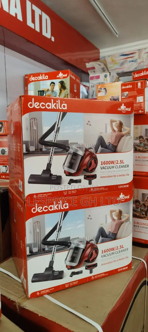 Save Energy and Time on Our New 1600w Vacuum Cleaner From Decakila