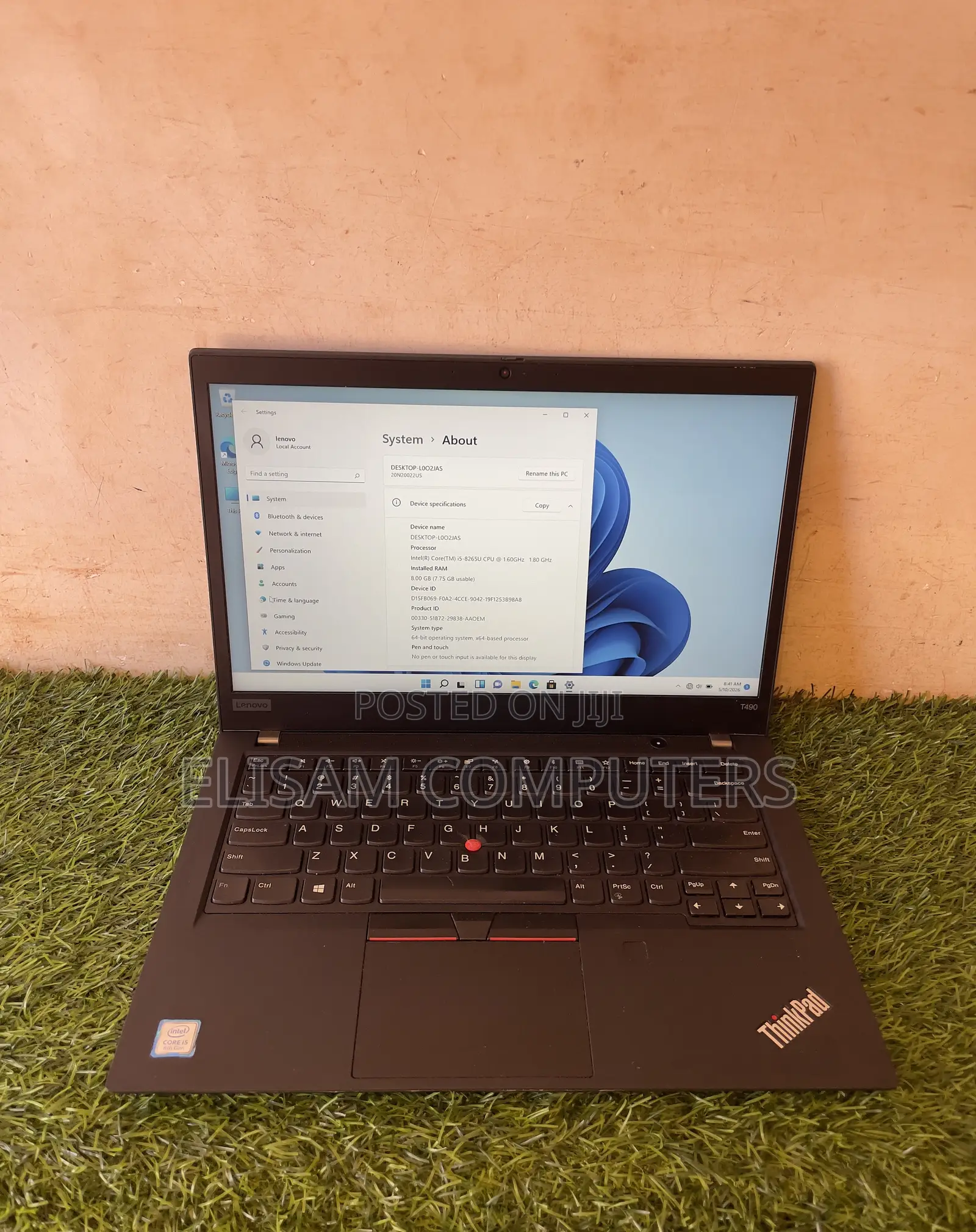 Laptop Lenovo ThinkPad T490s 8GB Intel Core i5 SSD 256GB