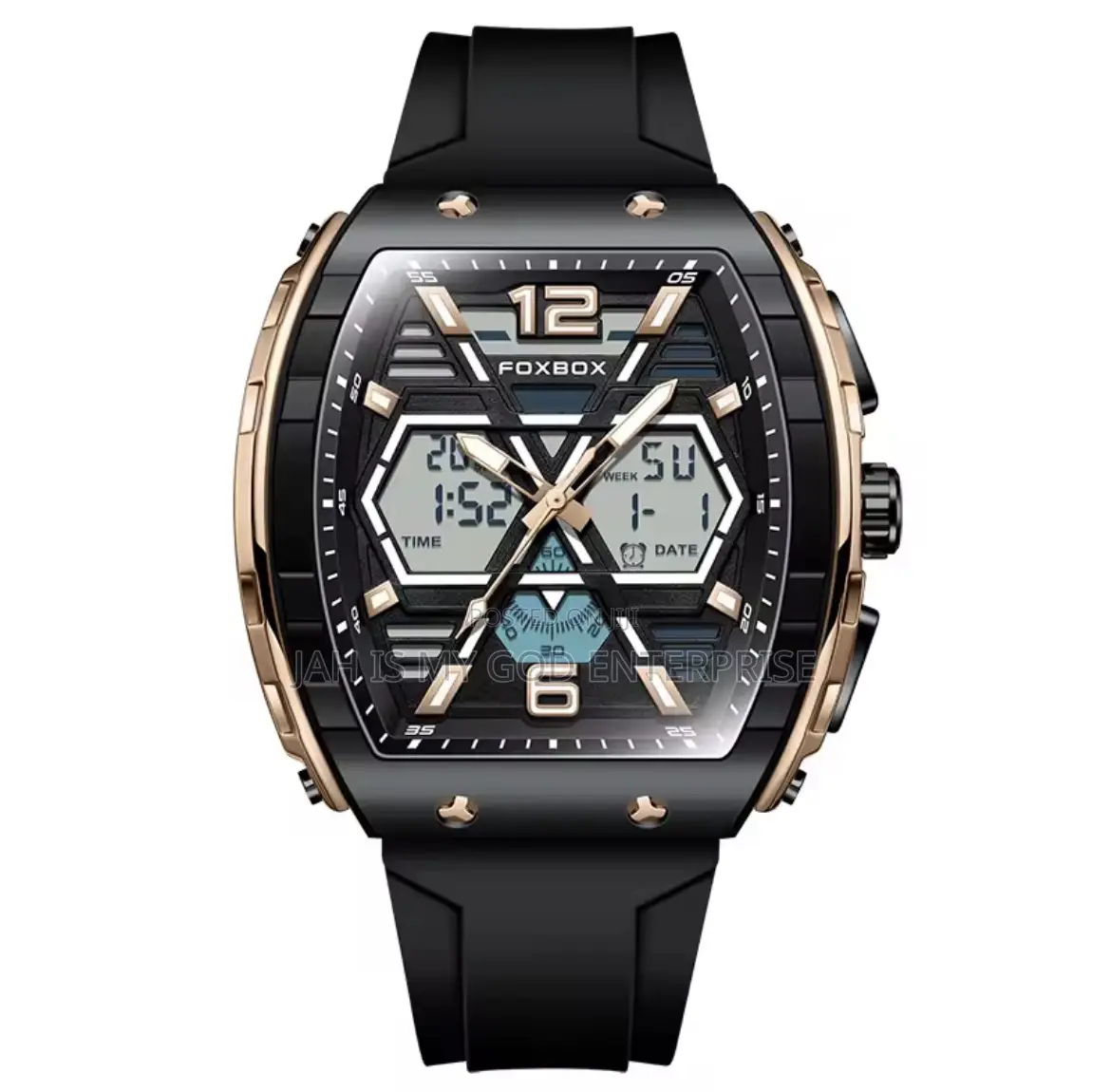 Lige Foxbox Digital Men Military 50m Waterproof Led Quartz Sport Watch