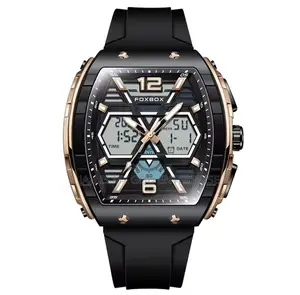 Lige Foxbox Digital Men Military 50m Waterproof Led Quartz Sport Watch