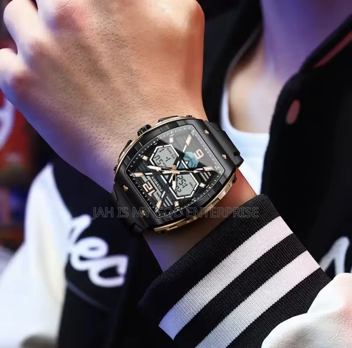 Lige Foxbox Digital Men Military 50m Waterproof Led Quartz Sport Watch