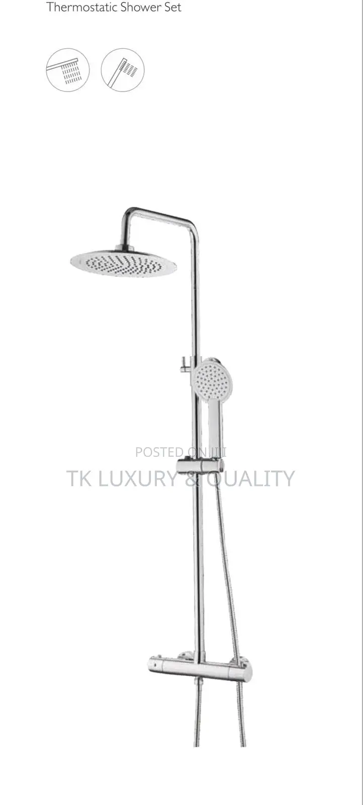 Quality Thermostatic Bathroom Showers 2 in 1