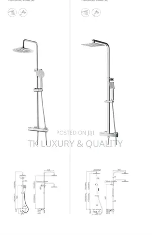 Quality Thermostatic Bathroom Showers 2 in 1