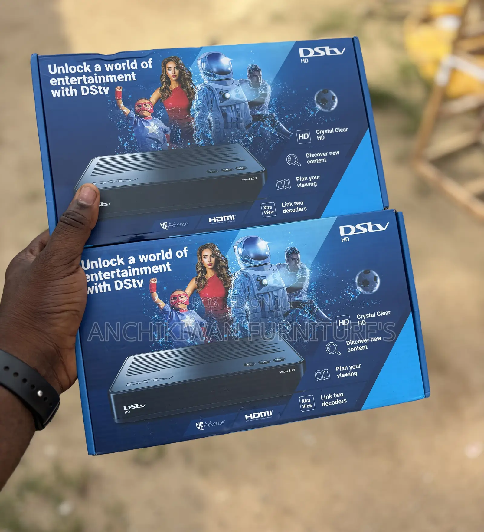 DSTV + 130ghc for Premium Package Monthly,Free for 1 Month