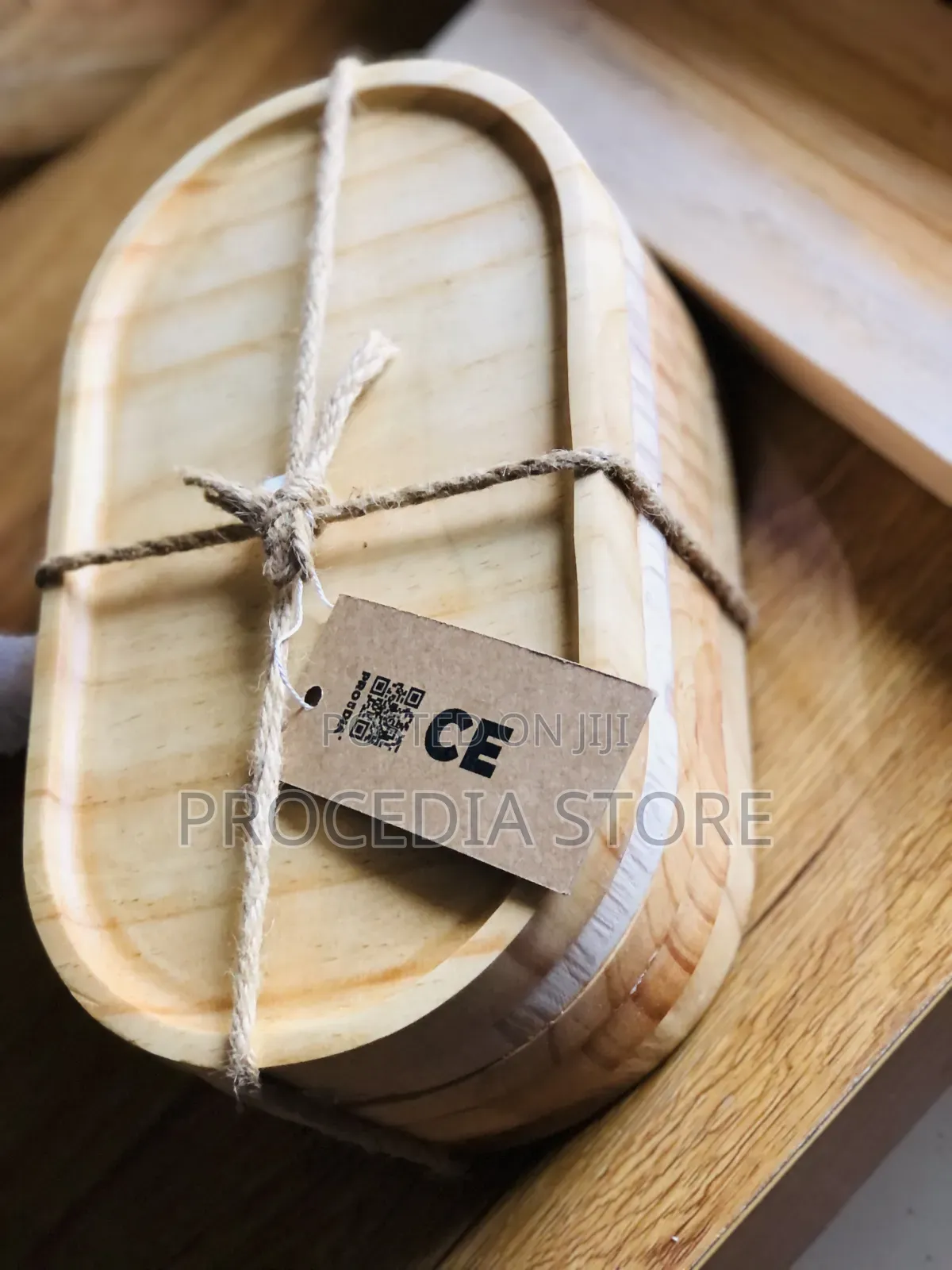 Wooden Coffee Serving Tray Café Tea, Snack, Saucer Plate
