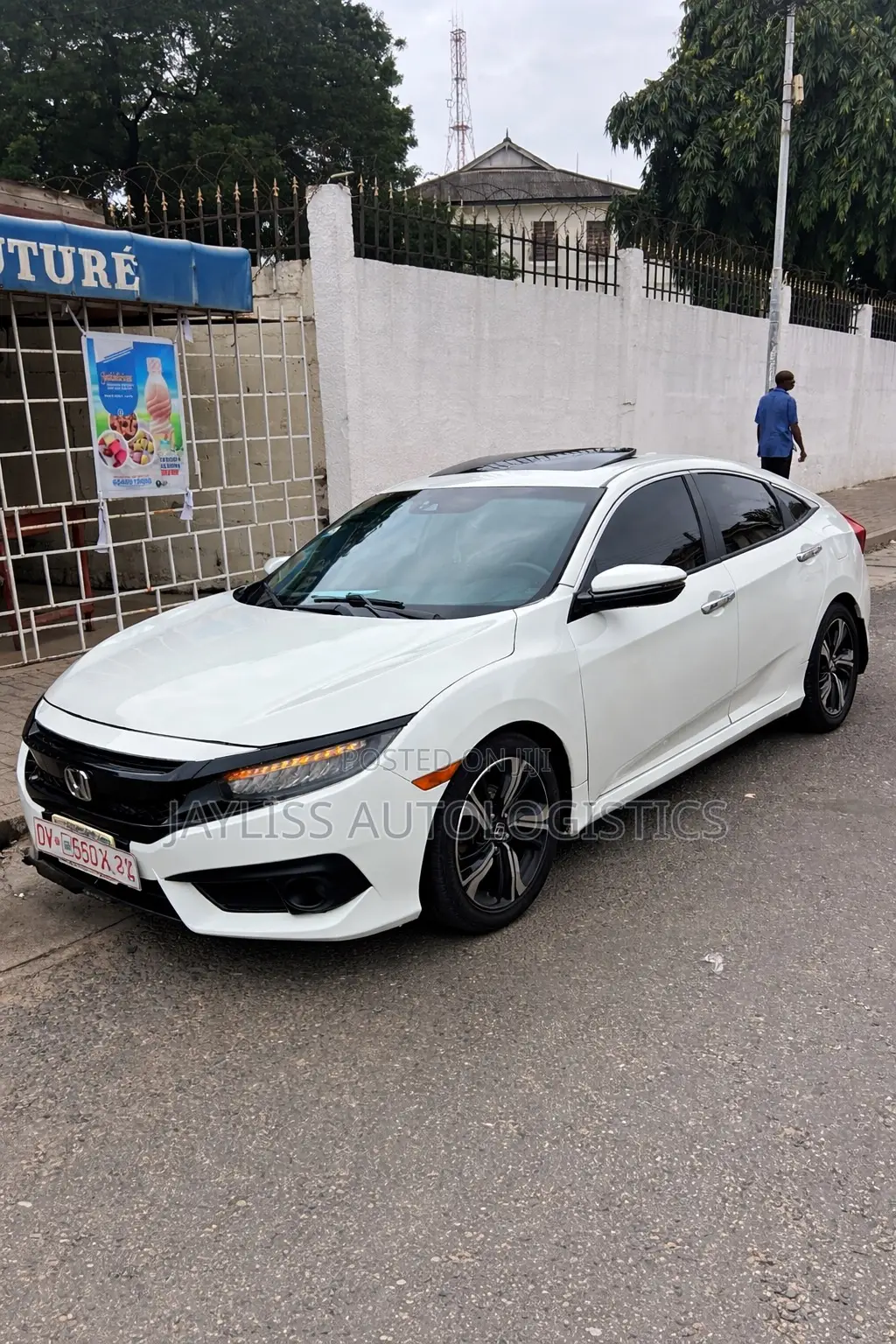 Honda Civic EX 4dr Sedan (2.0L 4cyl) 2017 White