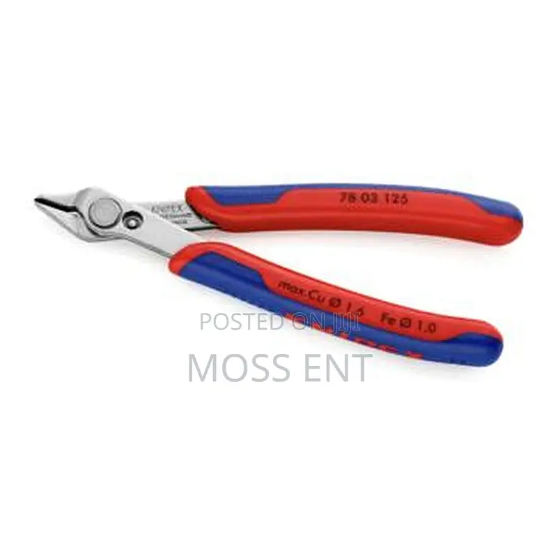 Electronic Super Knips Plier 125mm Small Head Red/Blue - K-
