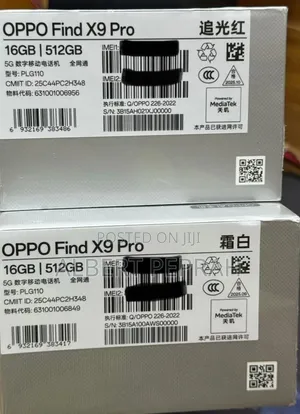 New Oppo Find X9 Pro 512 GB Red