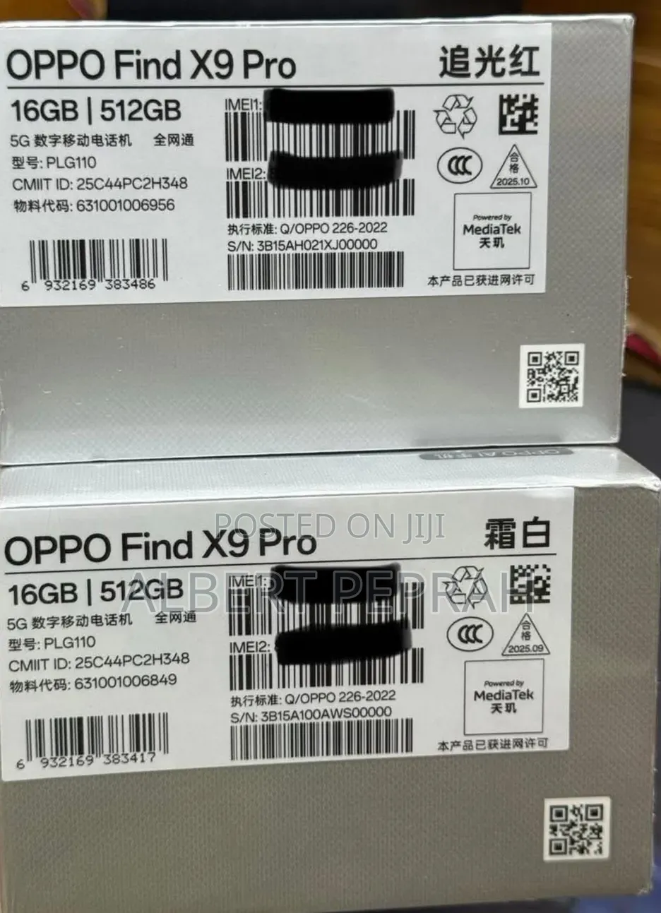 New Oppo Find X9 Pro 512 GB Red