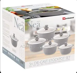 5-Piece Die-Cast Non-Stick Set Pots (Pay on Delivery)