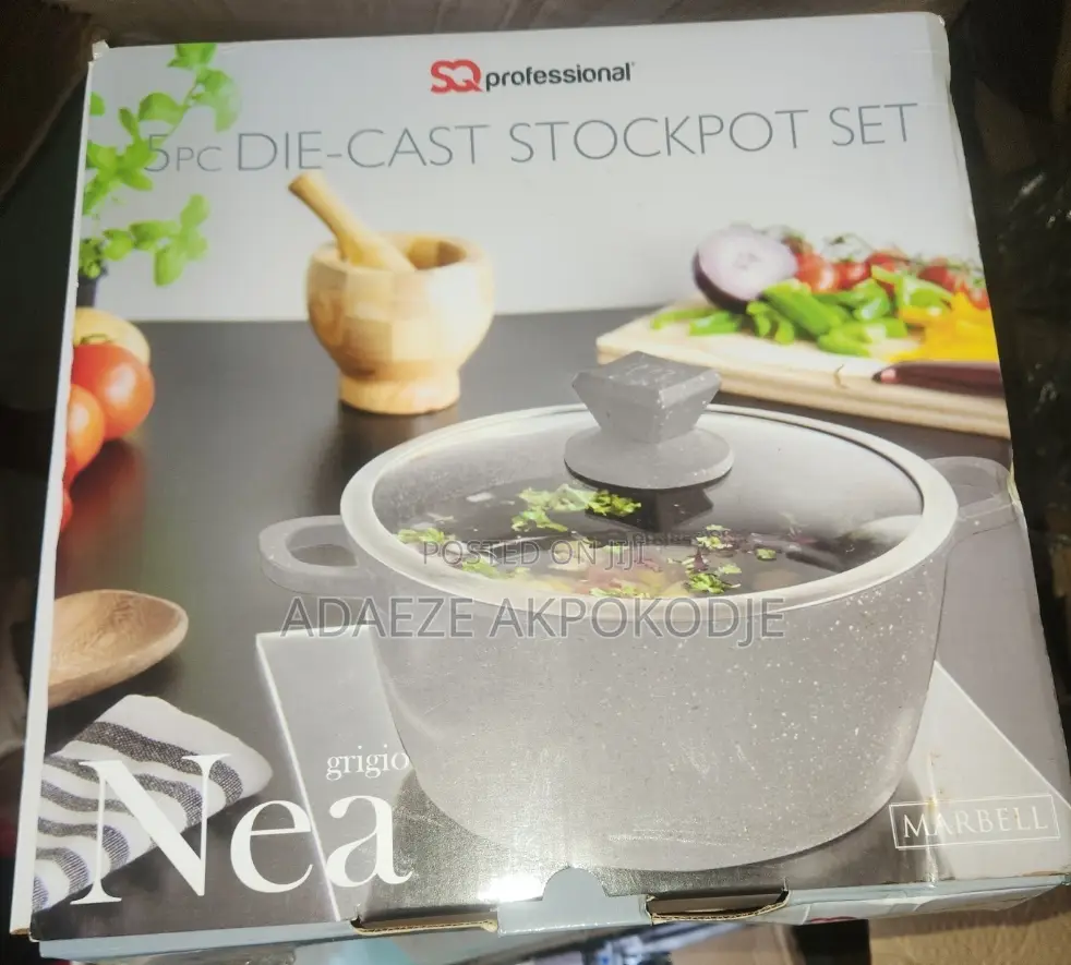 5-Piece Die-Cast Non-Stick Set Pots (Pay on Delivery)