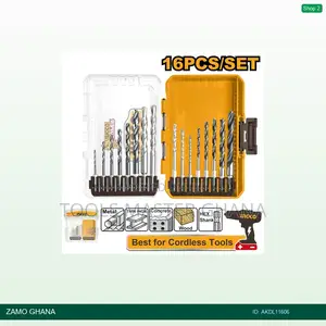 16 PCS Metal, Multifunction Drill, and Wood Drill Bits - Akdl11606