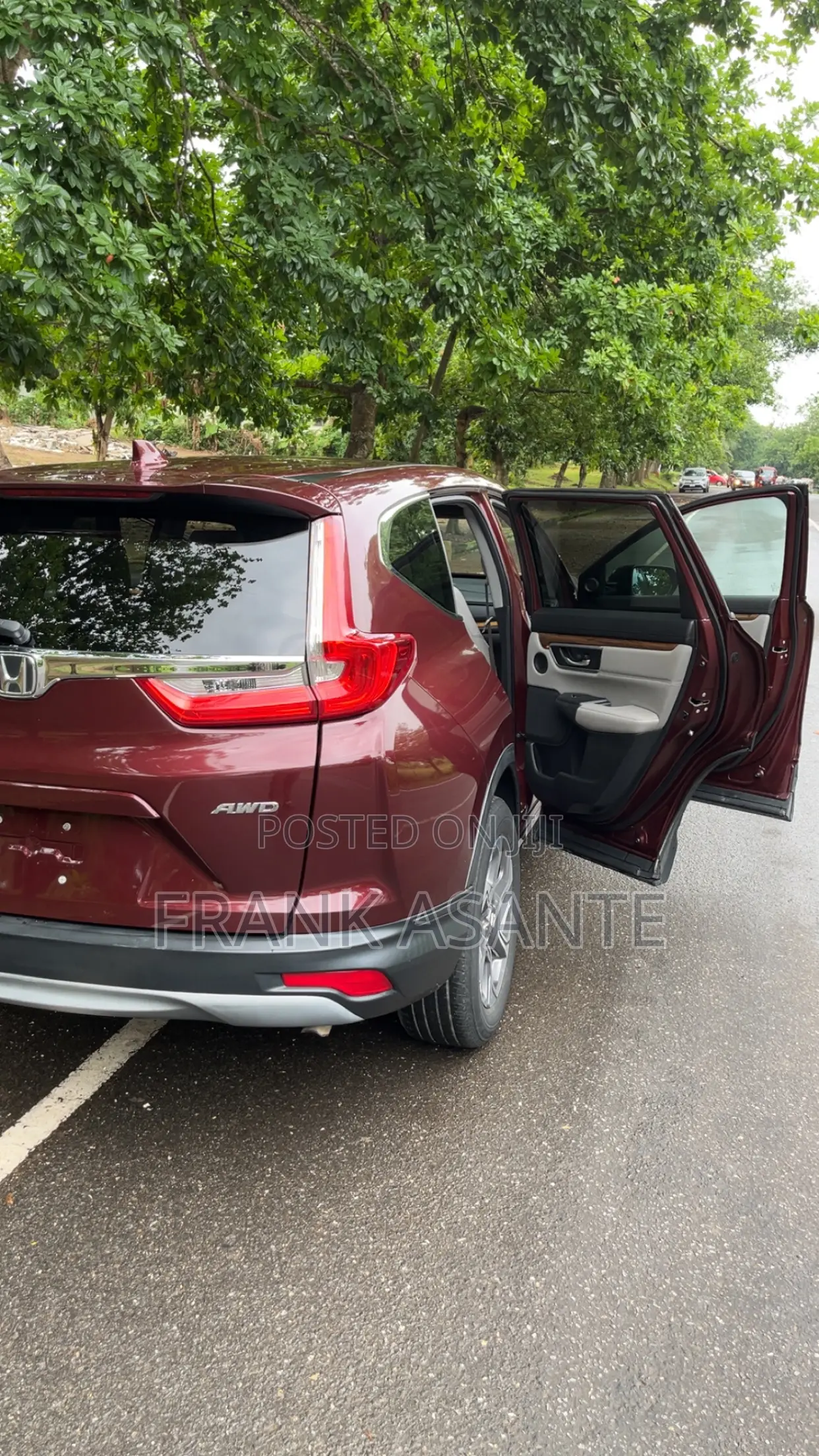Honda CR-V EX-L AWD 2019 Burgundy