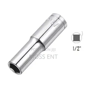 15mm 1/2 Inch Black Drive Socket Long Deep - Abds40015-St003