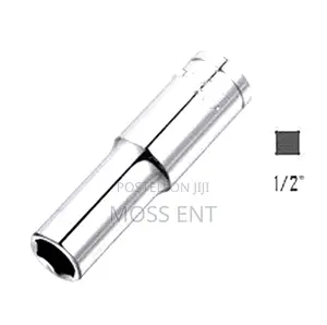 17mm 1/2 Inch Black Drive Socket Long Deep - Abds40017-St003