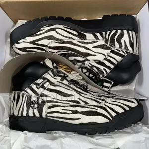 Timberland Field Boots Black White N Orange