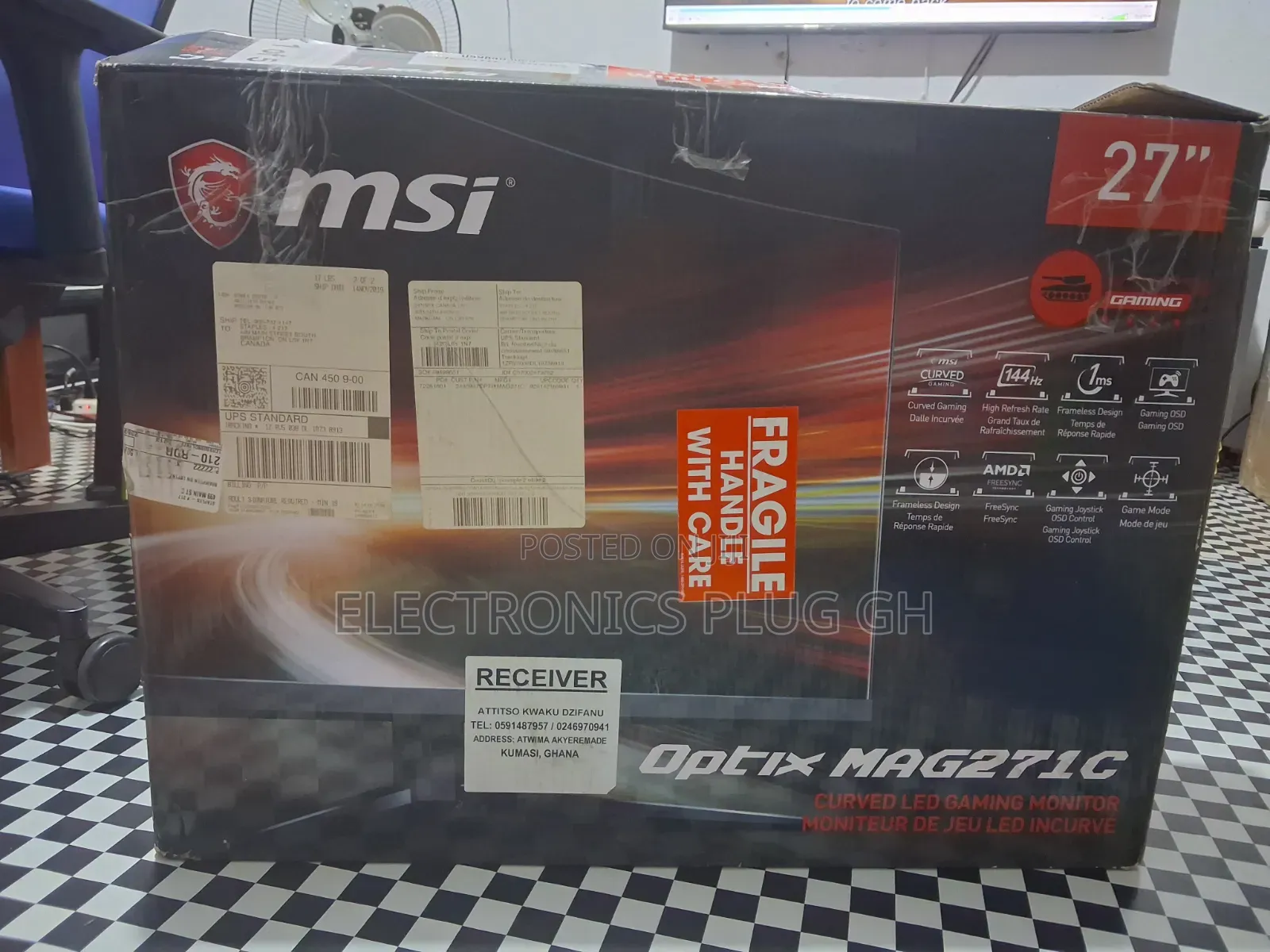 Msi Curved 27 Inches Led Monitor 144hz