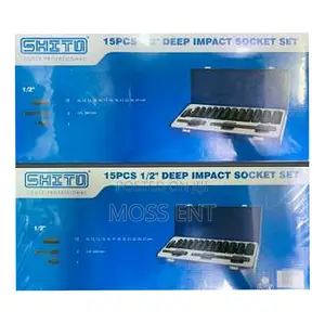 15pcs 1/2inch Deep Impact Socket Set Shito - Cm415aaq-St