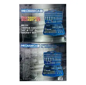 150pcs 1/4inch 3/8inch 1/2inch Dr Socket Set Mechanica - Me150