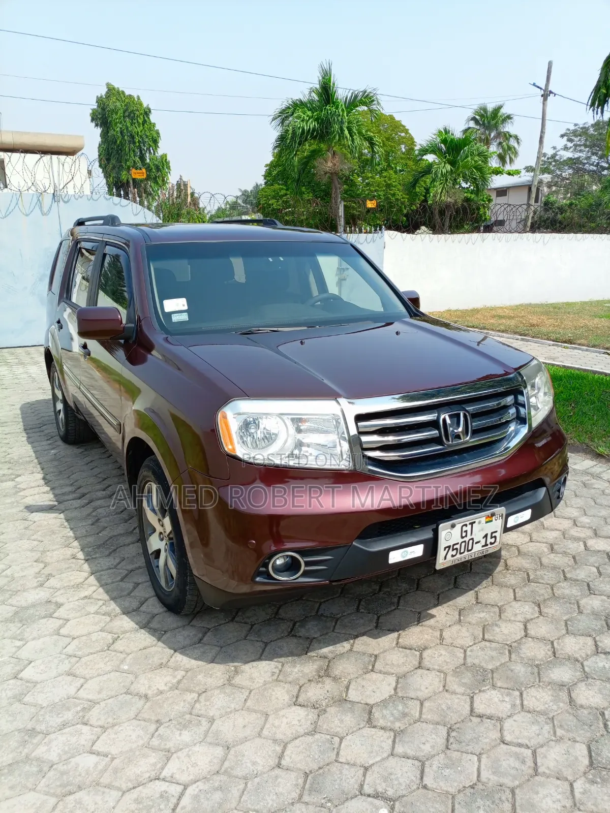 Honda Pilot Touring w/RES/Navi 4WD (3.5L 6cyl 5A) 2012 Burgundy