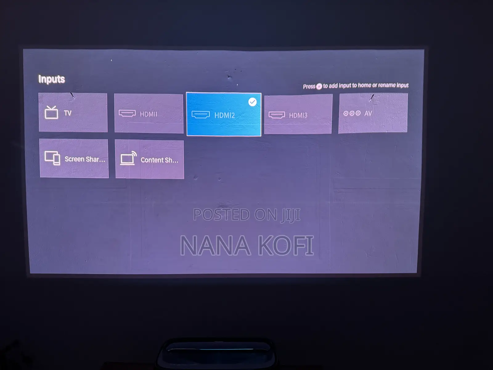 100” Short Throw Projector Tv