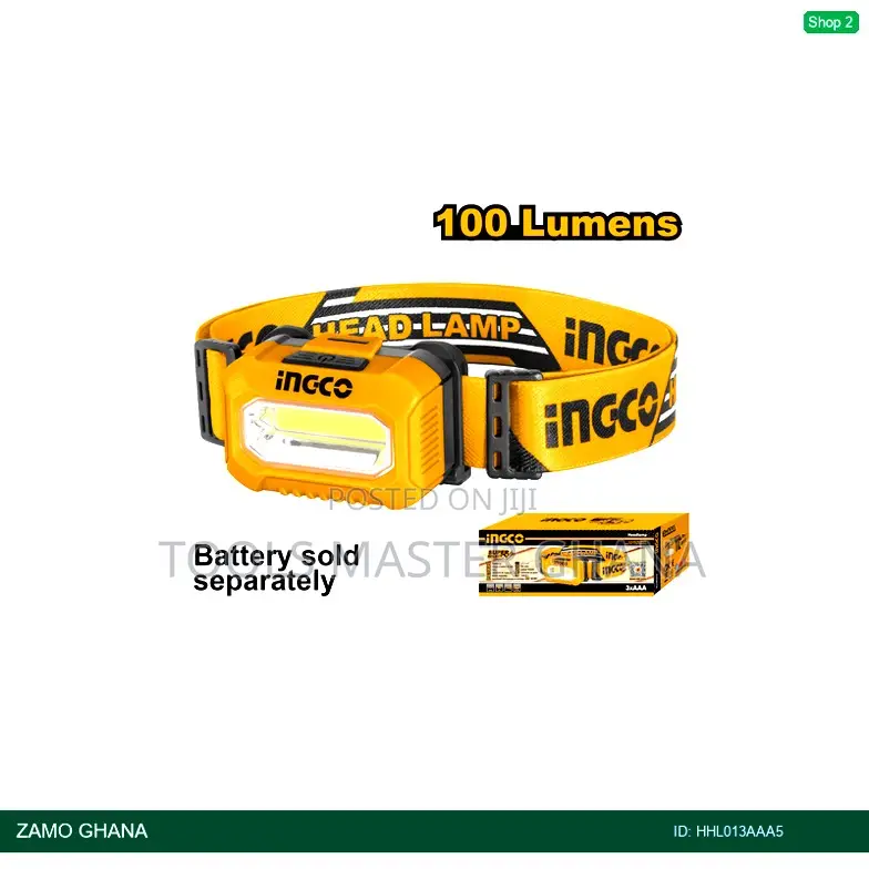 Head Lamp 100 Lumens - Hhl013aaa5