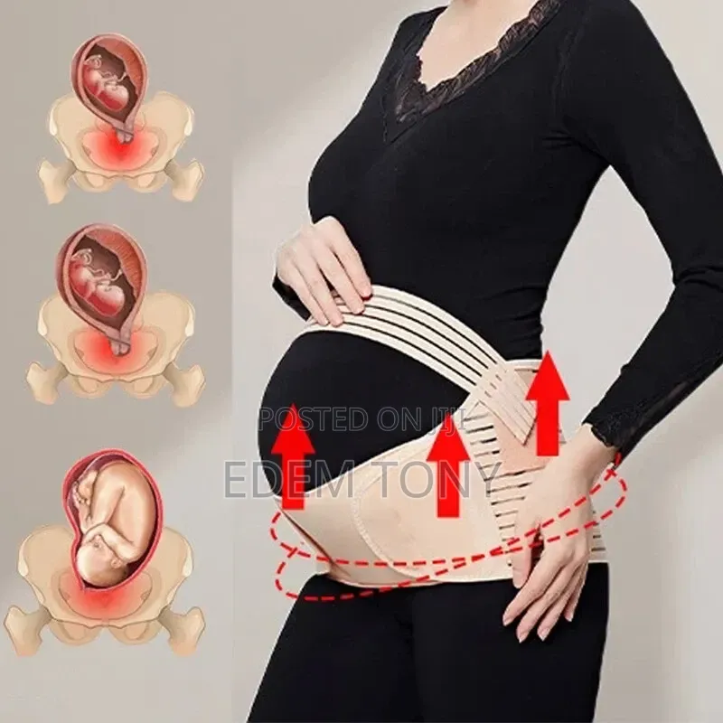 Pregnancy Maternity Belt Lumbar Back Support Waist Band Belly Brace