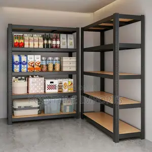 Songmics Black Heavy-Duty Metal Shelving Unit