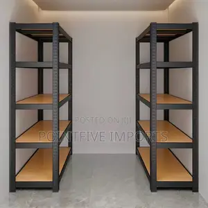 Songmics Black Heavy-Duty Metal Shelving Unit