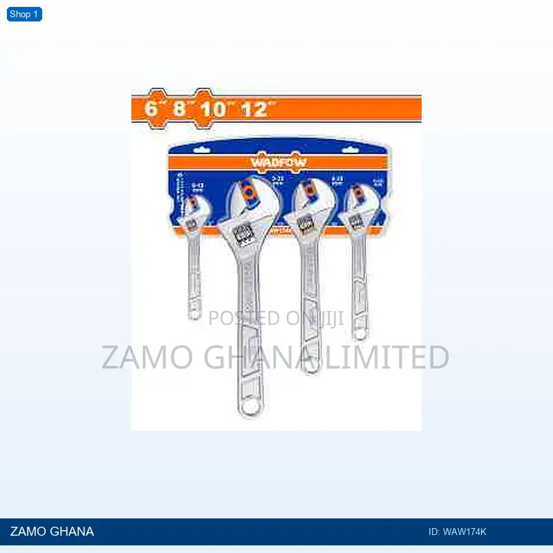 4 PCS Adjustable Wrench - Waw174k