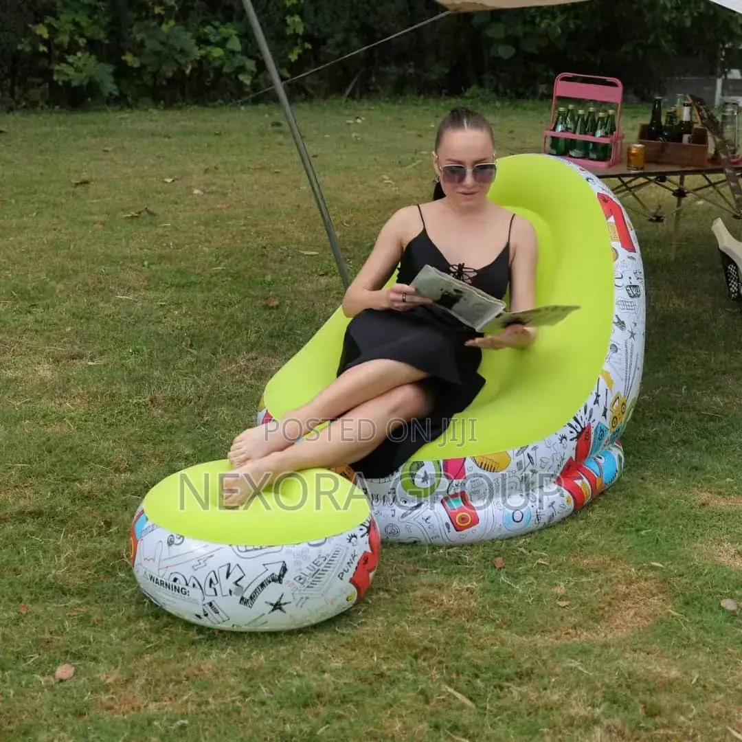 Inflatable Sofa Chair With Leg Rest