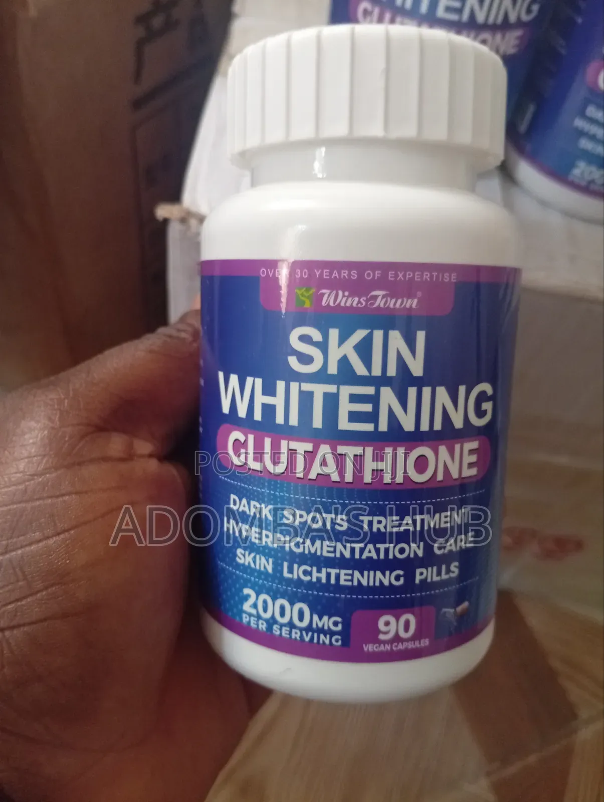 Wins Town Skin Whitening Glutathione Capsules 2000 Mg