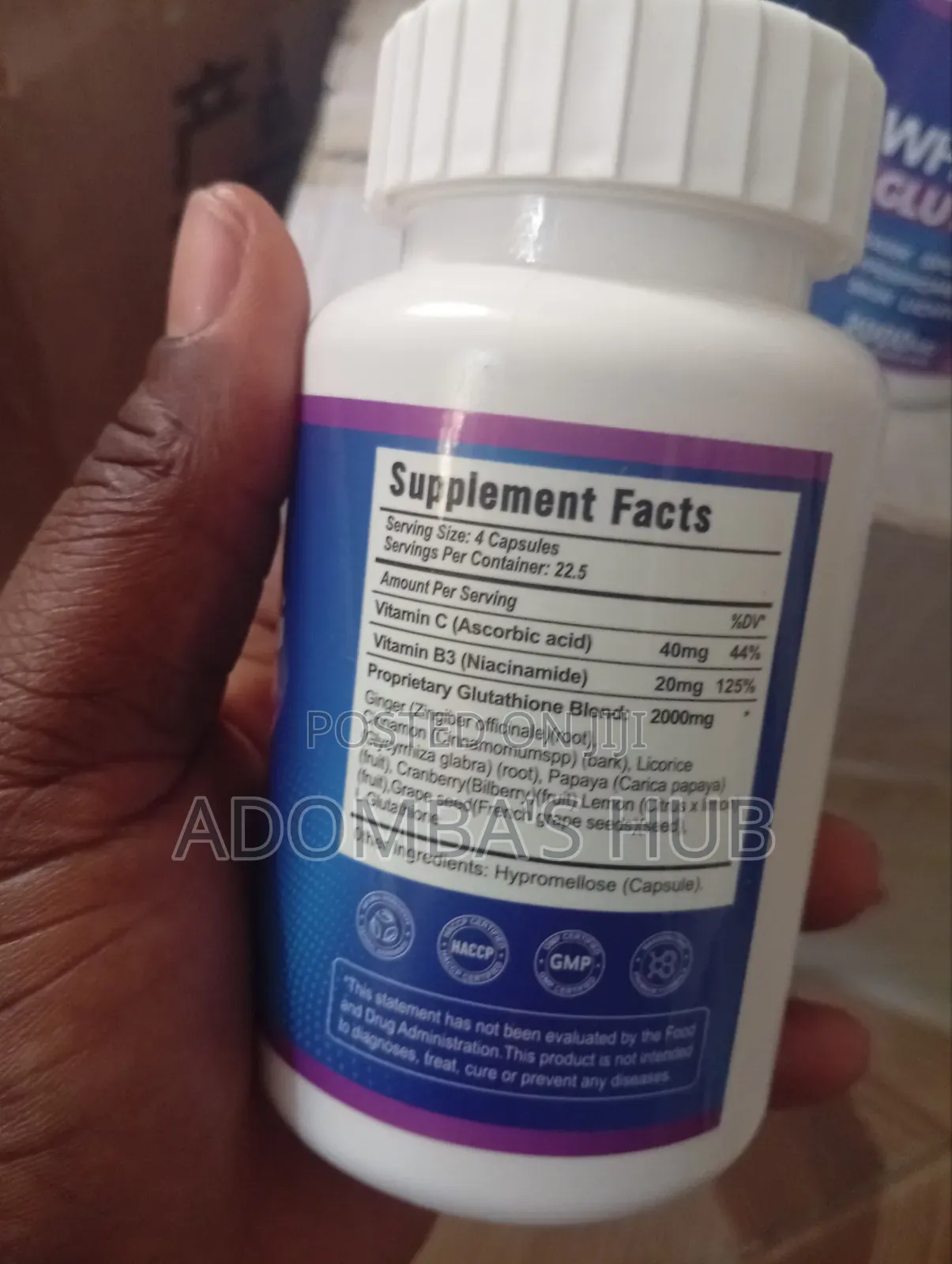 Wins Town Skin Whitening Glutathione Capsules 2000 Mg
