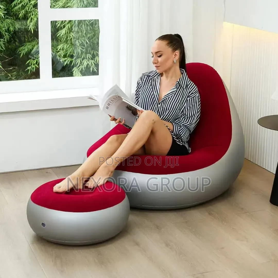 Comfortable Blow Up Sofa With Leg Support
