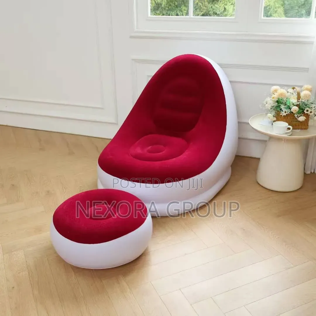 Comfortable Blow Up Sofa With Leg Support