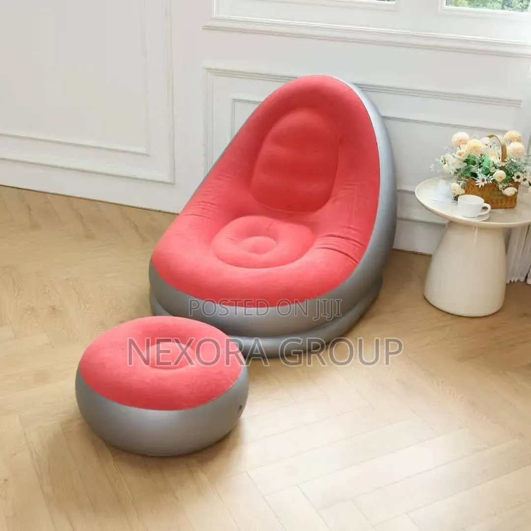 Comfortable Blow Up Sofa With Leg Support