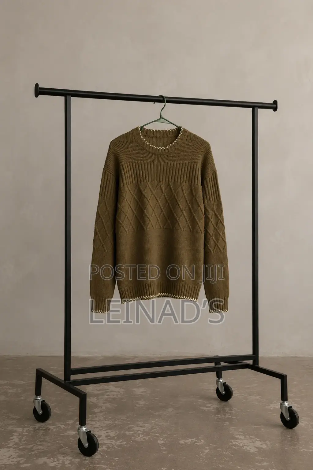 Premium Men’S Diamond Knit Sweater