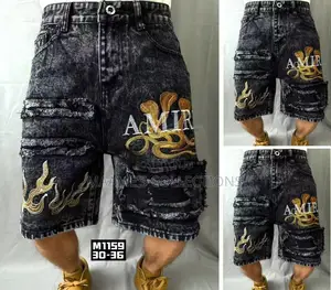 Men's Fashion Patchwork Casual Denim Jeans Shorts