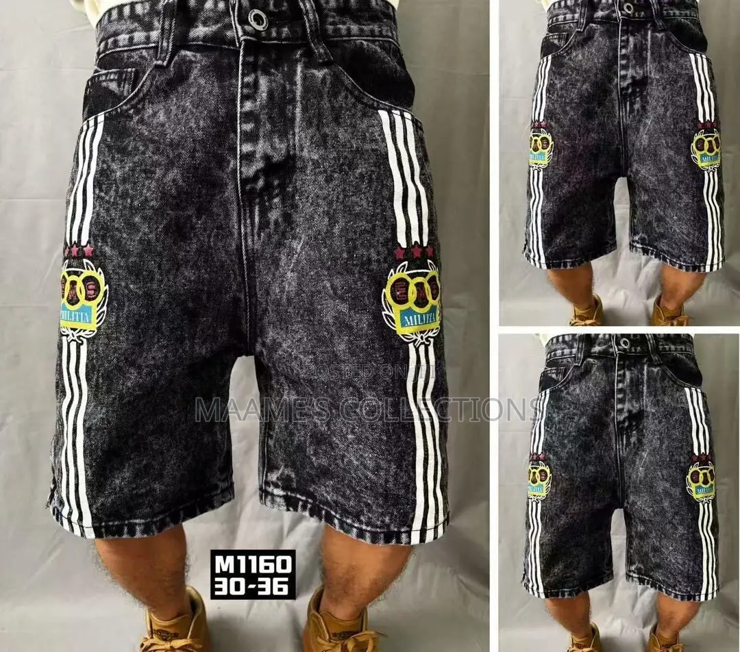 Men's Fashion Patchwork Casual Denim Jeans Shorts