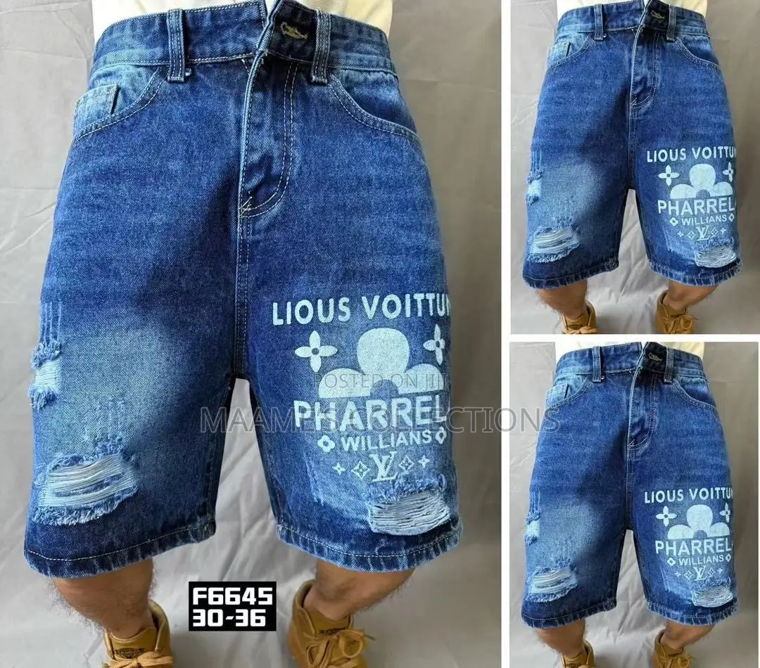 Men's Fashion Patchwork Casual Denim Jeans Shorts