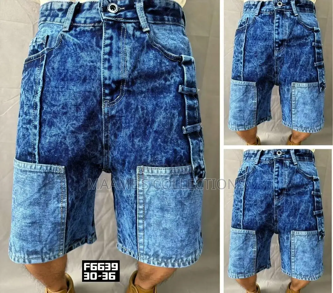 Men's Fashion Patchwork Casual Denim Jeans Shorts