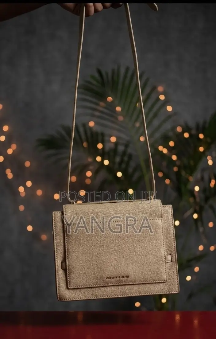 Classic Structured Khaki Top Handle Crossbody Bag