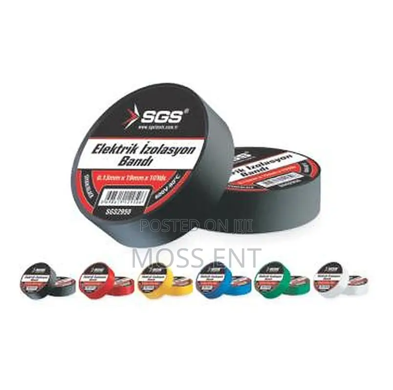 Electric Isolation Tape Black 19mm*10yrd (9.14m) - Sgs2950