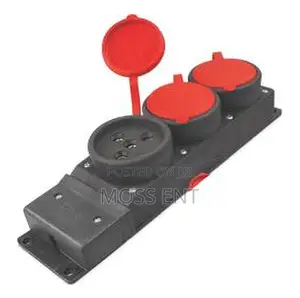 Rubber Three Phase Triple Sockets - Sgs3509