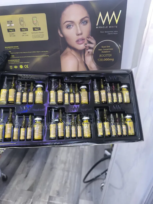 Miracle White 120,000mg Royal Gold Booster Iv Only for sale - Mensyl Beauty  Clinic  Price: GH 2,300 on Jiji.com.gh [Adjiriganor]