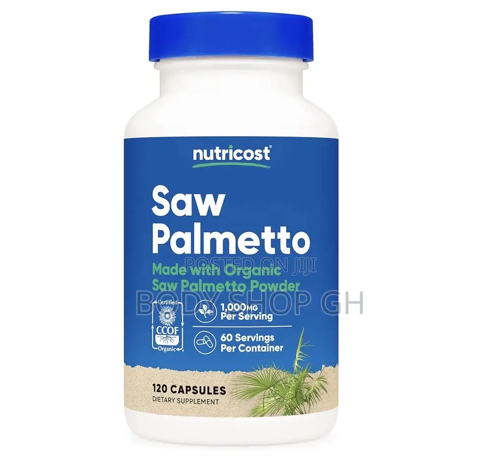 Saw Palmetto 1000mg, 120 Capsules - Made With Organic Saw Palmetto,