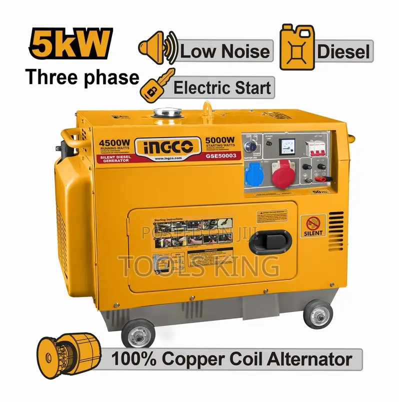 Silent Diesel Generator 3 Phase 5kw - Gse50003