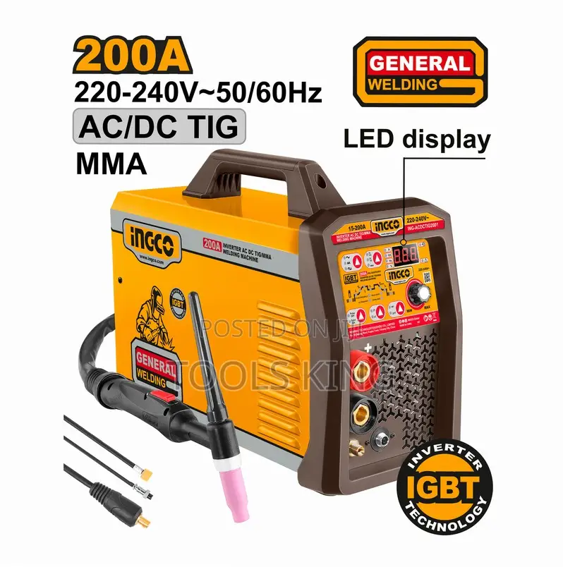 Inverter Ac Dc Tig/Mma Welding Machine 200a - Ing-Acdctig2001
