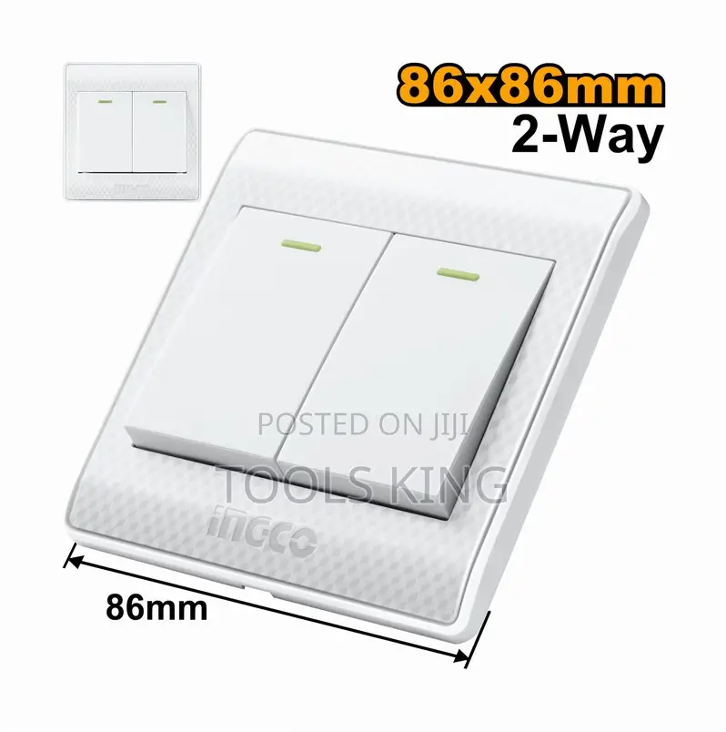 Switch 2way 2 Gang 16a - Hessh02103