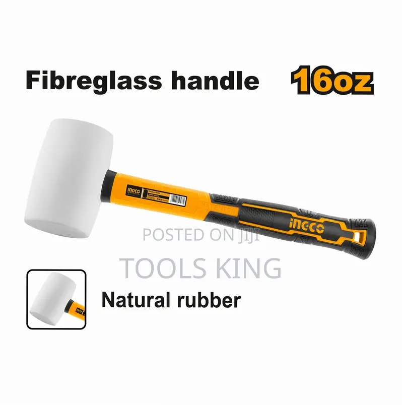 Rubber Hammer 16oz White - Hruh8316